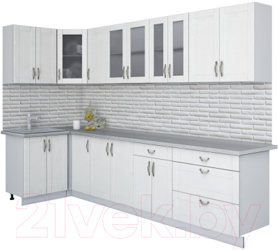 Готовая кухня Интерлиния Мила Крафт 1.2x3.2 - фото