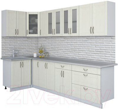 Готовая кухня Интерлиния Мила Крафт 1.2x3.0 - фото