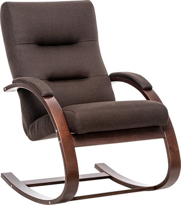 Кресло-качалка Импэкс Leset Милано (орех текстура/Малмо 28) - фото