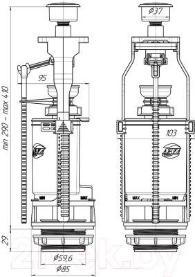 Арматура Ани Пласт WC7010С