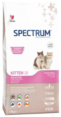 Сухой корм для кошек Spectrum Kitten38 для котят с курицей - фото