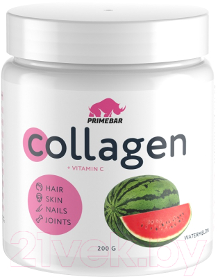 Комплексная пищевая добавка Prime Kraft Коллаген Collagen Watermelon Арбуз - фото