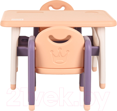 Комплект мебели с детским столом Pituso UN-ZY02-2 (фиолетовый)