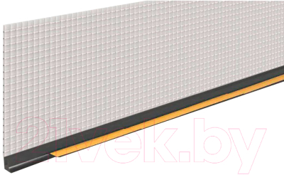 Профиль примыкающий оконный Profigips Графитовый С сеткой 6мм 3м - фото