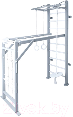 Детский спортивный комплекс Perfetto Sport Scala In Legno 2 Grigio / PS-117 - фото