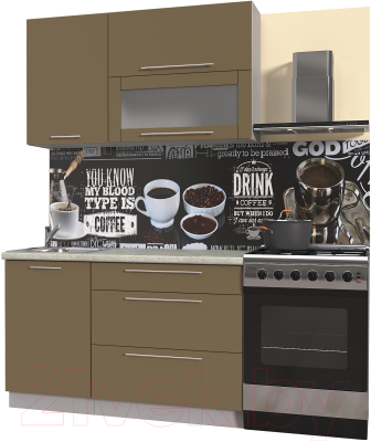 Готовая кухня Интерлиния Мила Пластик 1.3 В - фото