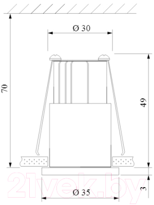 Точечный светильник Elektrostandard 15269/LED 3W SN/BK (сатин/никель/черный)