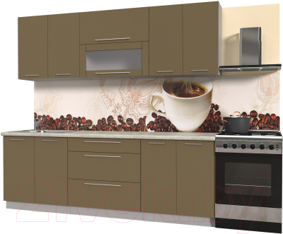 Готовая кухня Интерлиния Мила Пластик 2.3 В - фото