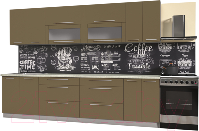 Готовая кухня Интерлиния Мила Пластик 3.0 В - фото