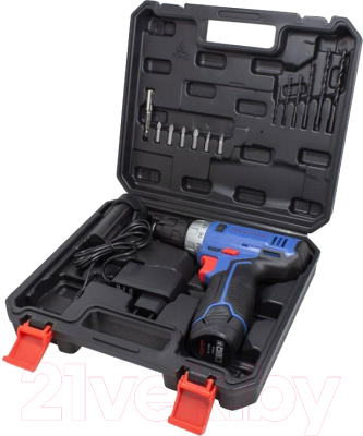 Аккумуляторная дрель-шуруповерт RockForce BT-CD11-A1 12V (с набором аксессуаров) - фото