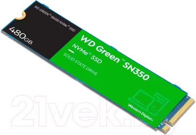 SSD диск Western Digital Green SN350 480GB (WDS480G2G0C)