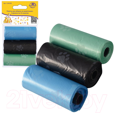 Пакеты для выгула собак Мультидом VL40-85 - фото