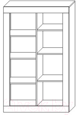Шкаф Мебель-КМК 1Д Лондон 0467.5