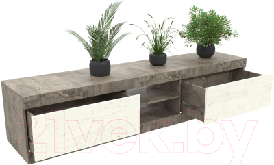 Тумба Мебель-КМК 2Я Лондон 0467.1