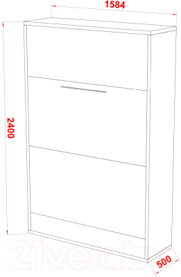 Шкаф-кровать трансформер Макс Стайл Fidji 36мм 140x200