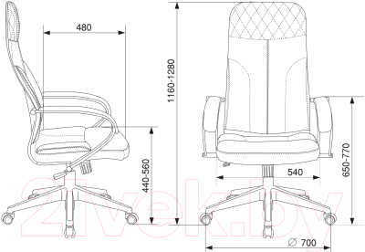 Кресло офисное Бюрократ CH-608 Fabric