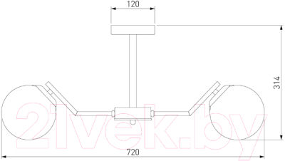 Люстра Евросвет 70154/6 (хром)