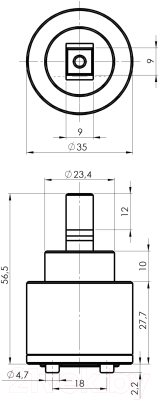 Картридж для смесителя Rubineta 634004