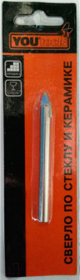 Сверло Yourtools 10x100мм По стеклу и керамической плитке - фото