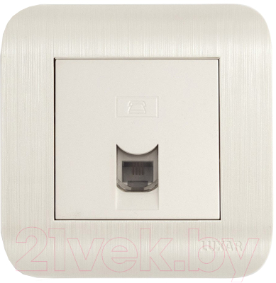 Розетка Luxar Deco RJ-11 / 10.048.01 - фото