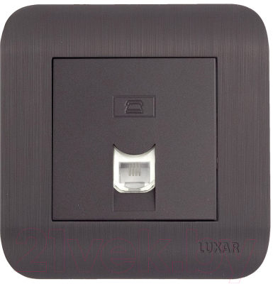 Розетка Luxar Deco RJ-11 / 10.048.02 - фото