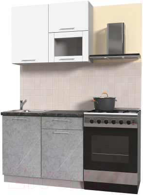 Кухонный гарнитур Интерлиния Мила Пластик 1.0 В - фото