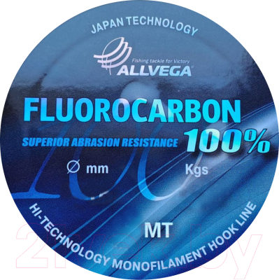 Леска флюорокарбоновая Allvega FX Fluorocarbon 100% 20м 0.60мм / LFX2060 - фото