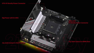 Материнская плата AsRock B550 Phantom Gaming-ITX/AX