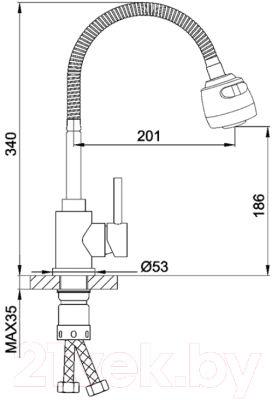 Смеситель Frap F40993-6