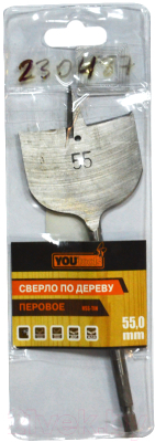 Сверло Yourtools 55мм По дереву Перовое - фото