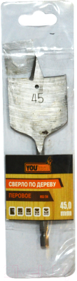 Сверло Yourtools 45мм По дереву Перовое - фото