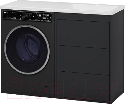 Тумба под умывальник Brevita Grafit 60 / GRA-01060-013Я - фото