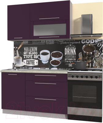 Готовая кухня Интерлиния Мила Пластик 1.3 В - фото