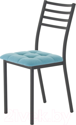 Стул AMC Comfort 4.1.13 (ткань бирюзовый/черный) - фото