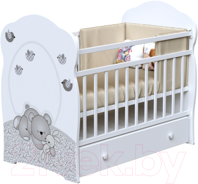 Детская кроватка VDK New Sleppy маятник и ящик - фото