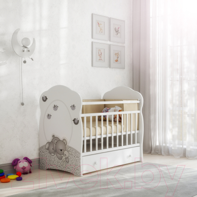 Детская кроватка VDK New Sleppy маятник и ящик