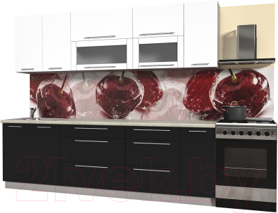 Готовая кухня Интерлиния Мила Пластик 2.6 В - фото