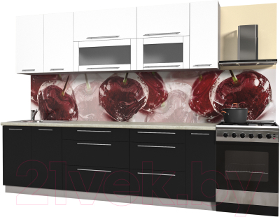 Готовая кухня Интерлиния Мила Пластик 2.5 В - фото