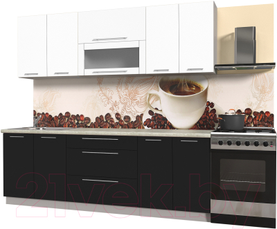 Готовая кухня Интерлиния Мила Пластик 2.3 В - фото
