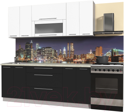 Готовая кухня Интерлиния Мила Пластик 2.1 В - фото