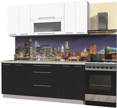 Готовая кухня Интерлиния Мила Пластик 2.0 В - фото