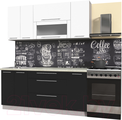 Готовая кухня Интерлиния Мила Пластик 1.8 В - фото