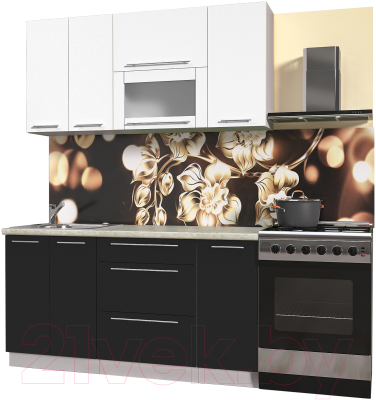 Готовая кухня Интерлиния Мила Пластик 1.6 В - фото