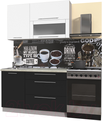 Готовая кухня Интерлиния Мила Пластик 1.3 В - фото