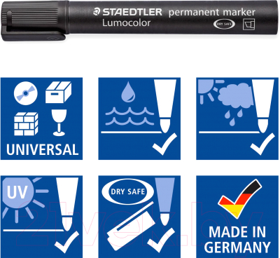 Маркер перманентный Staedtler Люмоколор 350-3