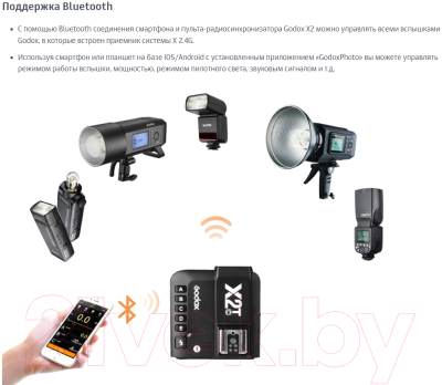 Синхронизатор для вспышки Godox X2T-C TTL для Canon / 27378