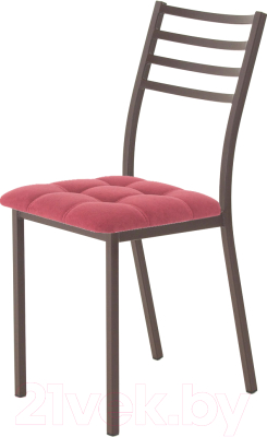 Стул AMC Comfort 4.2.8 (ткань красный/коричневый) - фото
