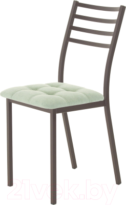 Стул AMC Comfort 4.2.10 (ткань мятный/коричневый) - фото