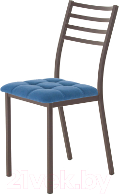 Стул AMC Comfort 4.2.12 (ткань синий/коричневый) - фото