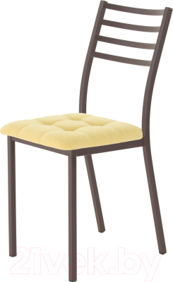 Стул AMC Comfort 4.2.15 (ткань желтый/коричневый) - фото